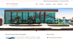 Desktop Screenshot of marciosantanadoriaadvogados.com